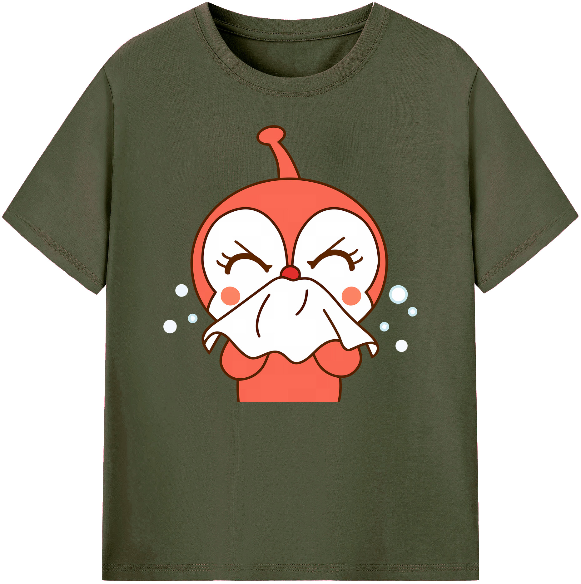 （画像用） アンパンマン Anpanman 綿100％ メンズ半袖Tシャツ｜肌触りやわらか＆通気性